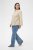 Kaffe Curve Josa Shirt Feather Grey Stripe - Koszule - 