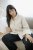 Kaffe Curve Josa Shirt Feather Grey Stripe - Koszule - 