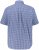 JP1880 Short Sleeve Check Print Traditional Shirt Blue - Koszule - Koszule 2XL-10XL