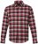 JP1880 Shirt Flannel Checked Long Sleeve Red TALL - ODZIEŻ MĘSKA MT-6XLT - WYSOKIE-rozmiary