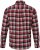JP1880 Shirt Flannel Checked Long Sleeve Red TALL - ODZIEŻ MĘSKA MT-6XLT - WYSOKIE-rozmiary