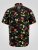 D555 Gordon Hawaiian AOP Cuvan Collar Resort Short Sleeve Black - Koszule - Koszule 2XL-10XL