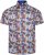 Kam Jeans 6060 Palm Tree and Surf Boards Short Sleeve Shirt White - Koszule - Koszule 2XL-10XL