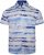 Kam Jeans 6065 Faded Leaf Short Sleeve Shirt Blue - Koszule - Koszule 2XL-10XL