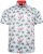 Kam Jeans 6067 Flamingo and Palm Tree Short Sleeve Shirt Blue - Koszule - Koszule 2XL-10XL