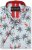 Kam Jeans 6067 Flamingo and Palm Tree Short Sleeve Shirt Blue - Koszule - Koszule 2XL-10XL
