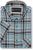 Kam Jeans 6339 Checked Short Sleeve Shirt Mineral Blue - Koszule - Koszule 2XL-10XL