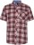 Kam Jeans 6368 Checked Short Sleeve Shirt Red - Koszule - Koszule 2XL-10XL