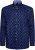 Kam Jeans 6364 All Over Floral Print Long Sleeve Shirt Navy - Koszule - Koszule 2XL-10XL