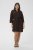 Kaffe Curve Mille Short Shirt Dress Black Coffee Brown - Sukienki mini - 