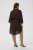 Kaffe Curve Mille Short Shirt Dress Black Coffee Brown - Sukienki mini - 
