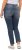 Ulla Popken Distressed Stretch Fit Sarah Jeans Blue Denim - Jeansy & Spodnie w Dużych Rozmiarach – Plus Size - 