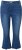 Ulla Popken Cropped Flared Eyelet Jeans Denim Blue - Jeansy & Spodnie w Dużych Rozmiarach – Plus Size - 