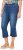 Ulla Popken Cropped Flared Eyelet Jeans Denim Blue - Jeansy & Spodnie w Dużych Rozmiarach – Plus Size - 