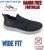 D555 Huddersfield Kingsize Hands Free Slip On with Knitted Top Shoes Black - Trampki & sneakersy - 