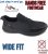 D555 Doncaster Kingsize Hands Free with Faux Laces Black - Trampki & sneakersy - 