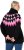 Ulla Popken Neon Alpine Pattern Long Sleeve Turtleneck Sweater Light Pink - Bluzy & bluzy z kapturem - 