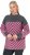 Ulla Popken Graphic Stripe Long Sleeve Turtleneck Sweater Flamingo - Bluzy & bluzy z kapturem - 