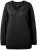 Ulla Popken Soft Fine Knit Pullover V-Neck Sweatshirt Black - Bluzy & bluzy z kapturem - 