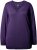 Ulla Popken Soft Fine Knit Pullover V-Neck Sweatshirt Deep Violet - Bluzy & bluzy z kapturem - 