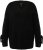 Ulla Popken Lace-Up Cuff Long Sleeve V-Neck Sweater Black - Bluzy & bluzy z kapturem - 