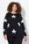 Ulla Popken Glitter Stars Soft Knit Sweater Black - Bluzy & bluzy z kapturem - Przytulne bluzy, hoody i swetry