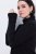 Ulla Popken Turtleneck Sweater with Ribbed Inserts Black - Bluzy & bluzy z kapturem - Przytulne bluzy, hoody i swetry