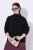 Ulla Popken Turtleneck Sweater with Ribbed Inserts Black - Bluzy & bluzy z kapturem - Przytulne bluzy, hoody i swetry