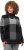 Ulla Popken Grand Check Long Sleeve Sweater Charcoal Grey Melange - Bluzy & bluzy z kapturem - 