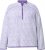 Ulla Popken Striped Knit Long Sleeve Troyer Collar Sweater Purple - Bluzy & bluzy z kapturem - 