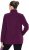 Ulla Popken Modular Fleece Zip Front Jacket Dark Cherry - Bluzy & bluzy z kapturem - 