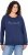 Ulla Popken NEW CASUAL Ruffled Hem Sweatshirt Navy - Bluzy & bluzy z kapturem - 