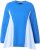 Ulla Popken Pinstripe Gore Long Sleeve Sweatshirt Peacock Blue - Bluzy & bluzy z kapturem - 