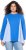 Ulla Popken Pinstripe Gore Long Sleeve Sweatshirt Peacock Blue - Bluzy & bluzy z kapturem - 
