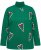 Ulla Popken Candy Cane Graphic Sweatshirt Meadow Green - Bluzy & bluzy z kapturem - 