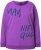 Ulla Popken Magnifique Split Style Sweatshirt Purple - Bluzy & bluzy z kapturem - 