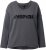 Ulla Popken Inspire Lettering V-Neck Sweatshirt Graphite Grey - Bluzy & bluzy z kapturem - 