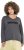Ulla Popken Inspire Lettering V-Neck Sweatshirt Graphite Grey - Bluzy & bluzy z kapturem - 