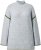 Ulla Popken Decorative Seam Sweater Light Grey Melange - Bluzy & bluzy z kapturem - 