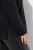 Ulla Popken Chain Fringe Smooth Fleece Sweatshirt Black - Bluzy & bluzy z kapturem - Przytulne bluzy, hoody i swetry
