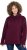 Ulla Popken Chain Fringe Smooth Fleece Sweatshirt Dark Wine Red - Bluzy & bluzy z kapturem - 