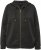 Ulla Popken Textured Metallic Knit Sweatshirt With Hood Graphite Grey - Bluzy & bluzy z kapturem - 