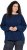 Ulla Popken Inverted Seam Long Sleeve Sweatshirt Navy - Bluzy & bluzy z kapturem - 