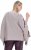 Ulla Popken Brushstroke Knit Poncho Beige - Bluzy & bluzy z kapturem - 
