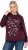 Ulla Popken Sparkling Sequin Bows Christmas Sweatshirt Plum - Bluzy & bluzy z kapturem - 