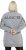 Ulla Popken Nostalgic Escape Oversized Sweatshirt Mouse Grey - Bluzy & bluzy z kapturem - 