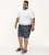 D555 Cleethorpes Hawaii Printed Swimshorts Navy - Odzież kąpielowa - Kąpielówki - 2XL-12XL