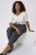 Kaffe Curve Merla Spodnie Dark Grey Melange - Jeansy & Spodnie w Dużych Rozmiarach – Plus Size - 