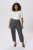 Kaffe Curve Merla Spodnie Dark Grey Melange - Jeansy & Spodnie w Dużych Rozmiarach – Plus Size - 