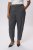 Kaffe Curve Merla Spodnie Dark Grey Melange - Jeansy & Spodnie w Dużych Rozmiarach – Plus Size - 